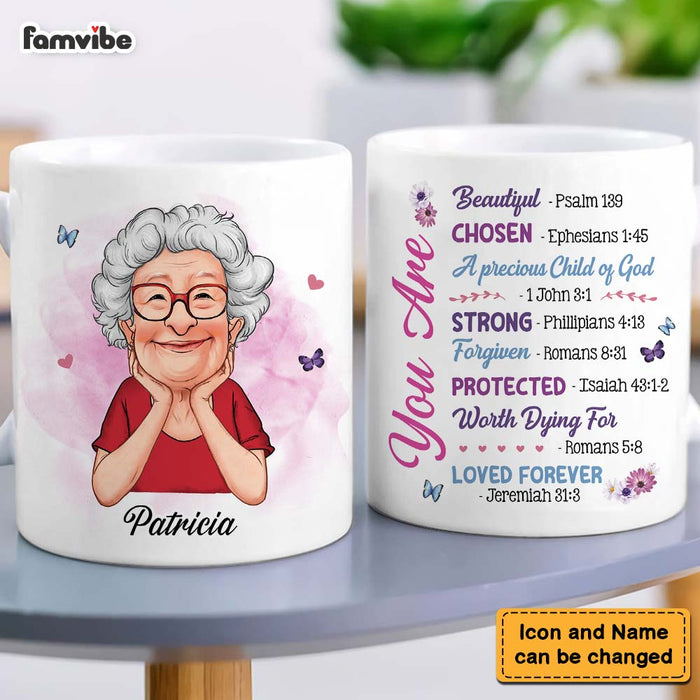 Personalized Gift For Old Woman Bible Encouragement Mug 31395 1