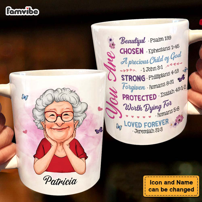 Personalized Gift For Old Woman Bible Encouragement Mug 31395 1