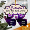 Personalized Memorial Butterflies Appear When Angels Are Near Ornament 30043 1