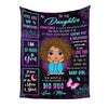 Personalized Gift For Daughter Purple Butterfly Blanket 31411 1