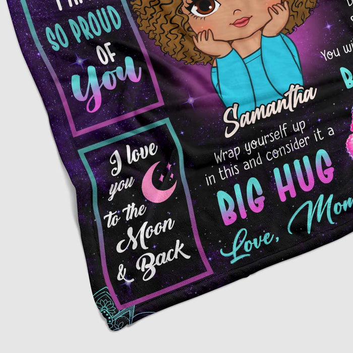 Personalized Gift For Daughter Purple Butterfly Blanket 31411 1