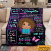 Personalized Gift For Daughter Purple Butterfly Blanket 31411 1