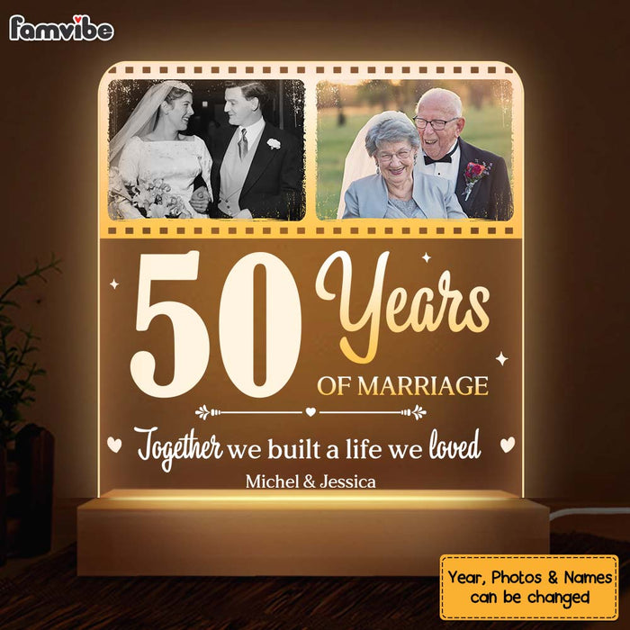 Personalized Couple Gift We Built A Life We Love LED Lamp Night Light 31413 Plaque LED Lamp Night Light 1