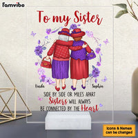 Personalized Gift For Friends Sisters Side By Side Acrylic Plaque 31416 thumb 1