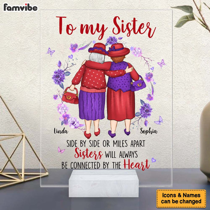 Personalized Gift For Friends Sisters Side By Side Acrylic Plaque 31416 1