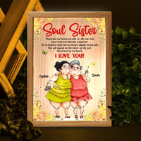 Personalized Gift For Friends Soul Sister Picture Frame Light Box 31421 thumb 1