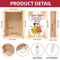 Personalized Gift For Friends Soul Sister Picture Frame Light Box 31421 thumb 1