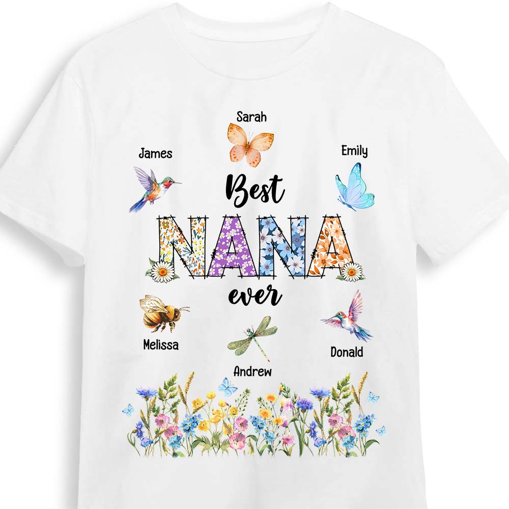 Personalized Gift For Grandma's Garden Insects Shirt Hoodie Sweatshirt 31425 Primary Mockup