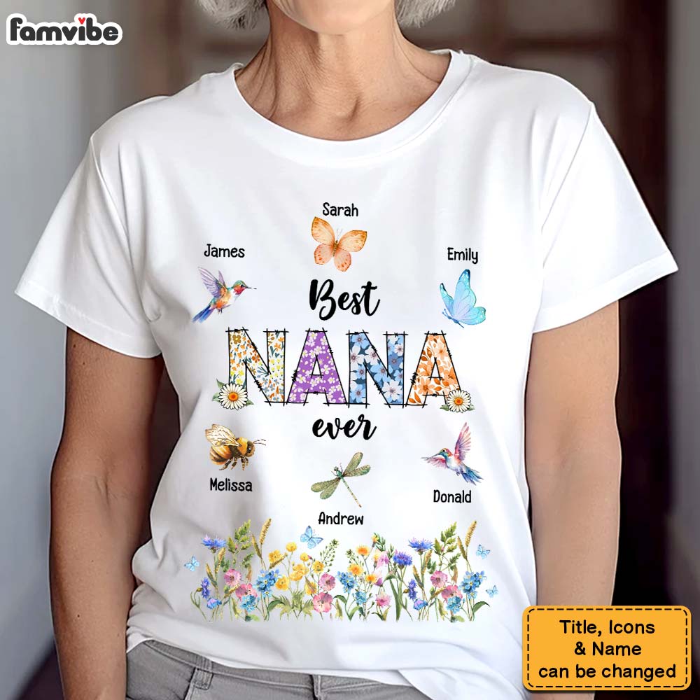 Personalized Gift For Grandma's Garden Insects Shirt Hoodie Sweatshirt 31425 Primary Mockup