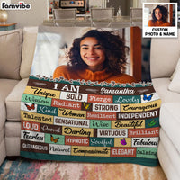 Personalized Gift For Daughter I Am Photo Custom Blanket 31428 thumb 1