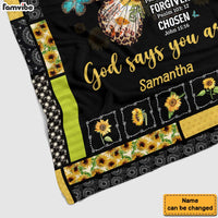 Personalized Gift For Daughter Inspirational Butterfly Christian Bible Verse Blanket 31450 thumb 1