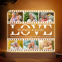 Personalized Couple Gift  Our Love Story Plaque LED Lamp Night Light 31453 thumb 1