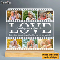 Personalized Couple Gift  Our Love Story Plaque LED Lamp Night Light 31453 thumb 1