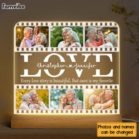 Personalized Couple Gift  Our Love Story Plaque LED Lamp Night Light 31453 thumb 1