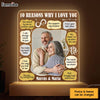 Personalized Couple Gift Reasons I Love You Plaque LED Lamp Night Light  31459 1