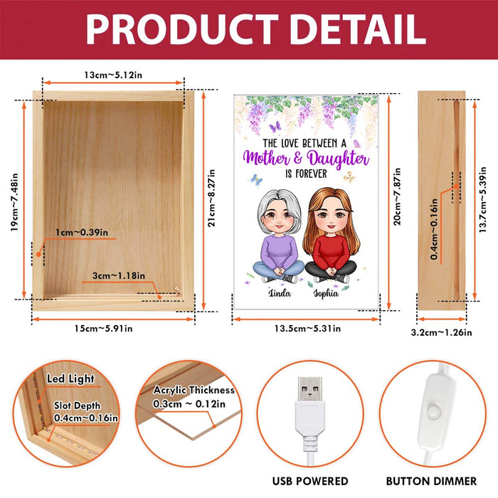 Personalized Gift For Mom The Love Between Picture Frame Light Box 31465 1