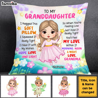 Personalized Gift For Granddaughter Little Fairy Princess Pillow 31029 thumb 1