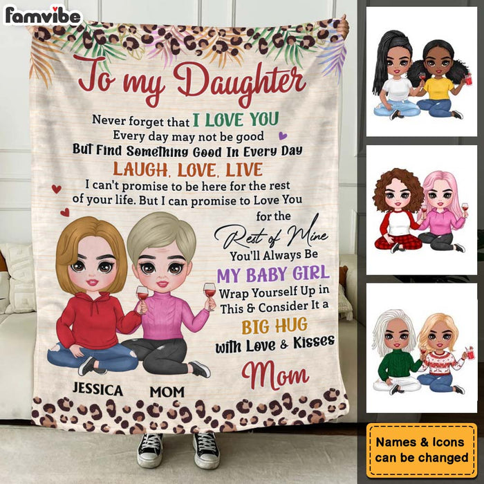 Personalized Gift For Daughter Never Forget That I Love You Blanket 31470 1