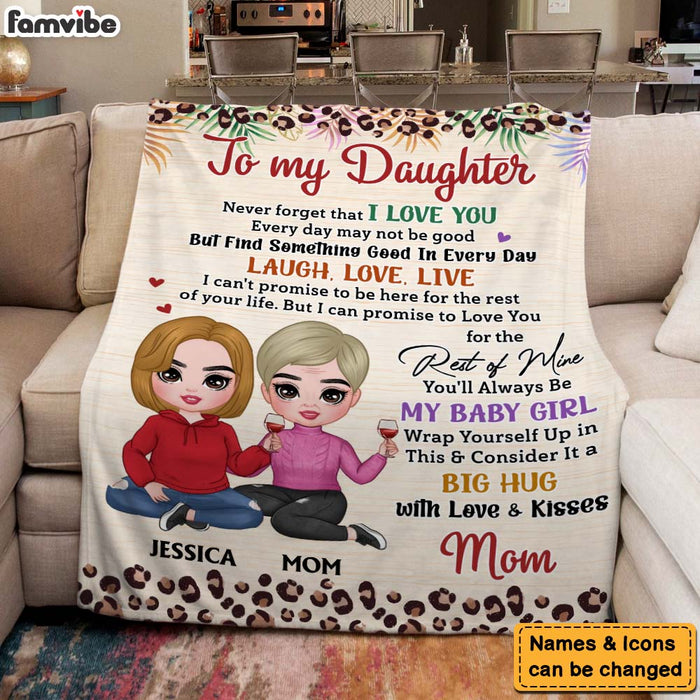 Personalized Gift For Daughter Never Forget That I Love You Blanket 31470 1
