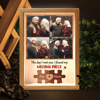Personalized Couple Gift You Are My Missing Piece Picture Frame Light Box 31473 thumb 1