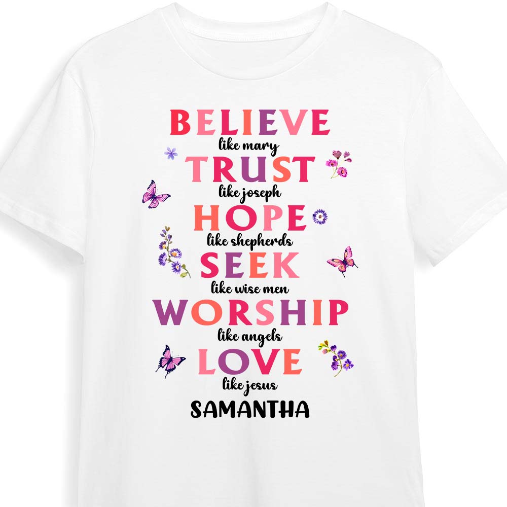 Personalized Religious Gifts For Grandma Love Like Jesus Shirt Hoodie Sweatshirt 31479 Primary Mockup