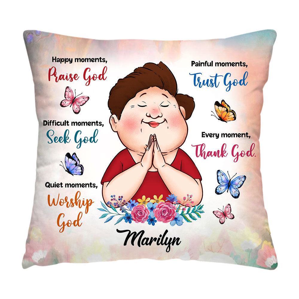 Personalized Gifts For Grandma Inspirational Thank God Pillow 31482 Primary Mockup