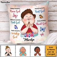 Personalized Gifts For Grandma Inspirational Thank God Pillow 31482 thumb 1