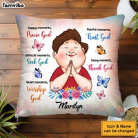 Personalized Gifts For Grandma Inspirational Thank God Pillow 31482 thumb 1