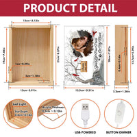 Personalized Gift For Dog Lovers You Left Paw Prints On My Heart Picture Frame Light Box 31486 thumb 1