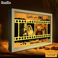 Personalized Couples Gift Upload Photo Together  Since Picture Frame Light Box 31492 thumb 1