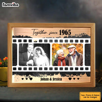 Personalized Couples Gift Upload Photo Together  Since Picture Frame Light Box 31492 thumb 1