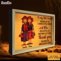 Personalized Old Friend Smile A Lot More Upload Photo Picture Frame Light Box 31494 thumb 1