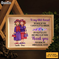 Personalized Old Friend Smile A Lot More Upload Photo Picture Frame Light Box 31494 thumb 1