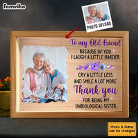 Personalized Old Friend Smile A Lot More Upload Photo Picture Frame Light Box 31494 thumb 1