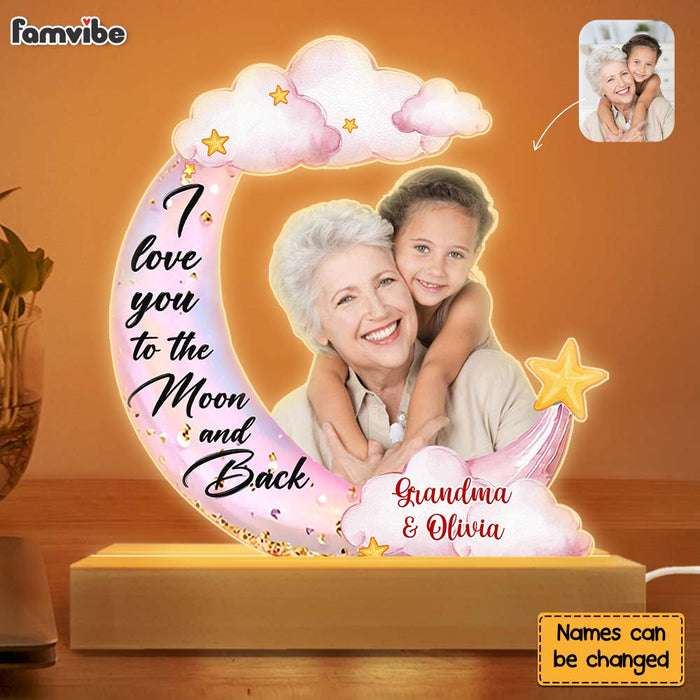 Personalized Gif For Granddaughter Custom Photo Plaque LED Lamp Night Light 31502 1