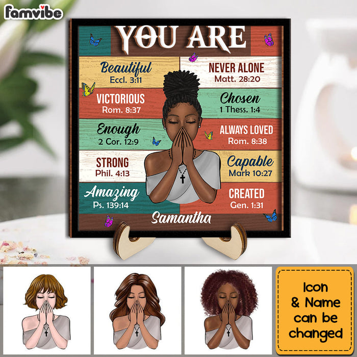 Personalized Gift For Daughter You Are Bible Verses 2 Layered Wooden Plaque 31504 1