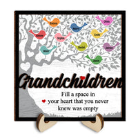 Personalized Gift For Grandma Family Tree 2 Layered Wooden Plaque 31507 thumb 1
