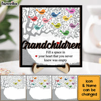 Personalized Gift For Grandma Family Tree 2 Layered Wooden Plaque 31507 thumb 1