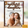 Personalized Mother And Daughter Forever Linked Together 2 Layered Wooden Plaque 31511 1