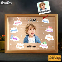 Personalized Inspiring Gift For Granddaughter I Am Kind Picture Frame Light Box 31515 thumb 1