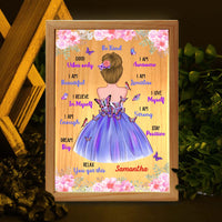 Personalized Gift For Granddaughter Be Kind Motivation Picture Frame Light Box 31529 thumb 1