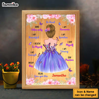 Personalized Gift For Granddaughter Be Kind Motivation Picture Frame Light Box 31529 thumb 1
