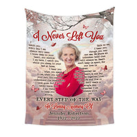 Personalized Memorial Upload Photo Gifts For Loss Of Loved One I Never Left You Blanket 31537 thumb 1