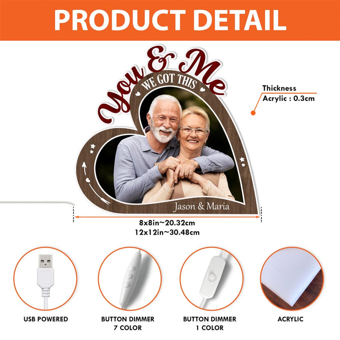 Personalized Couple Gift Love Custom Shape Photo Light Box 31549 1