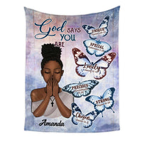 Personalized Gift For Daughter God Says I Am Blanket 31558 thumb 1