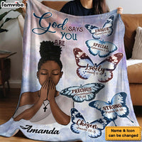 Personalized Gift For Daughter God Says I Am Blanket 31558 thumb 1