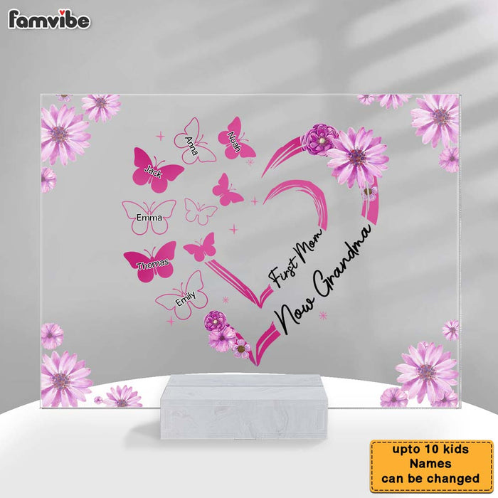 Personalized Gift For Nana First Mom Now Grandma Acrylic Plaque 31574 1