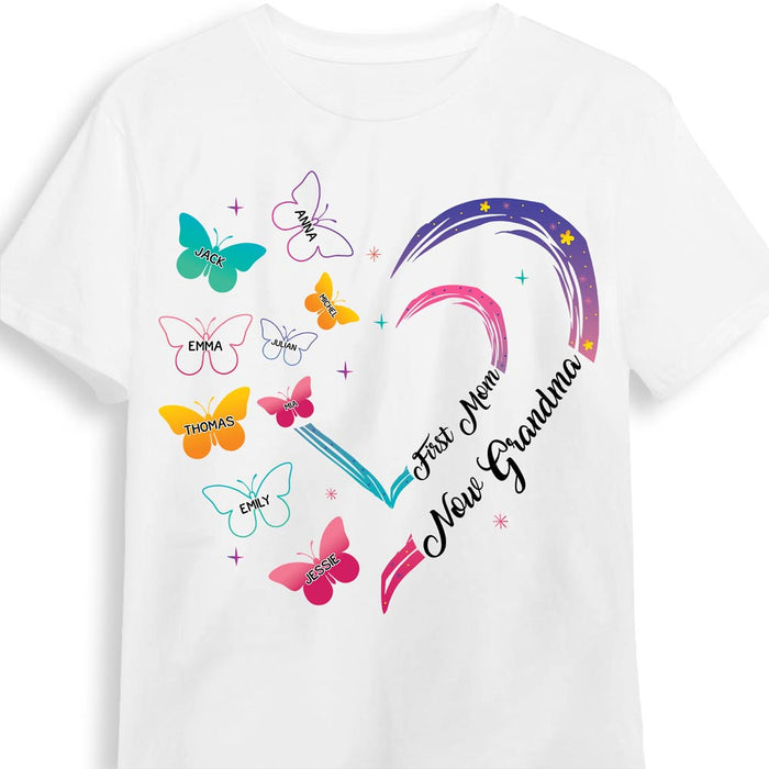 Personalized Gift For Nana First Mom Now Grandma Colorful Pattern Shirt - Hoodie - Sweatshirt 31576 1