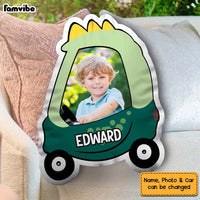 Personalized Photo Gift For Grandson Driving Car Shaped Pillow 31578 thumb 1