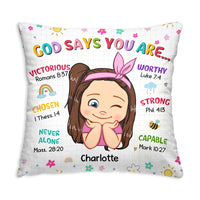 Personalized Gift For Granddaughter God Says You Are Pillow 31579 thumb 1